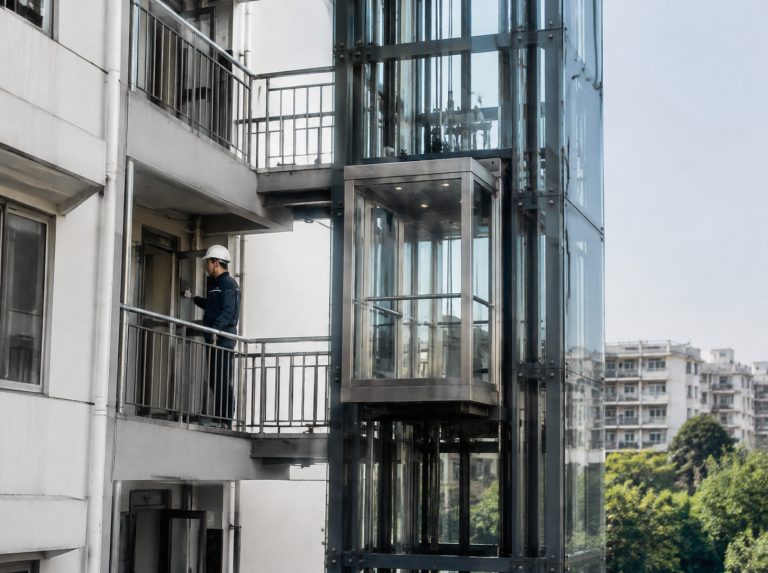 甘孜藏族自治州旧楼加建观光电梯